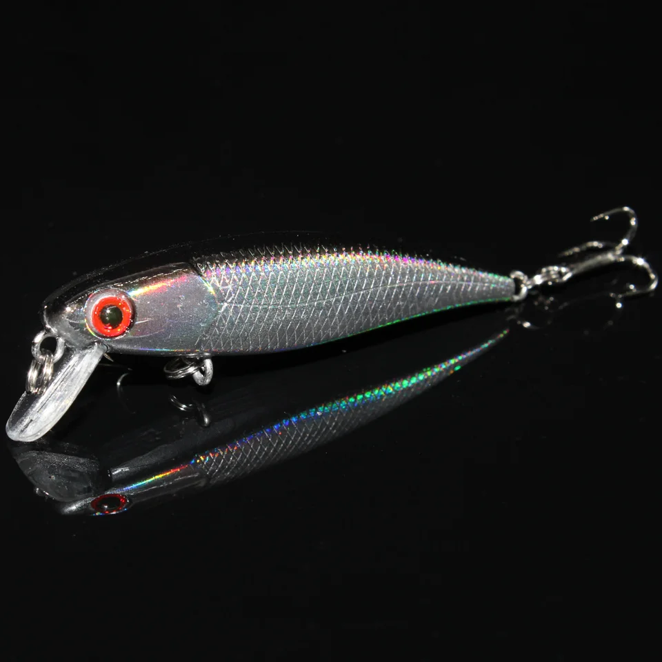 LEOSPORT 1PCS Fishing Lures 5 Colors Minnow Lure 6.5cm/4.6g Hard Baits Bass Crankbait Wobblers Fishing bait Treble Hooks Tackle