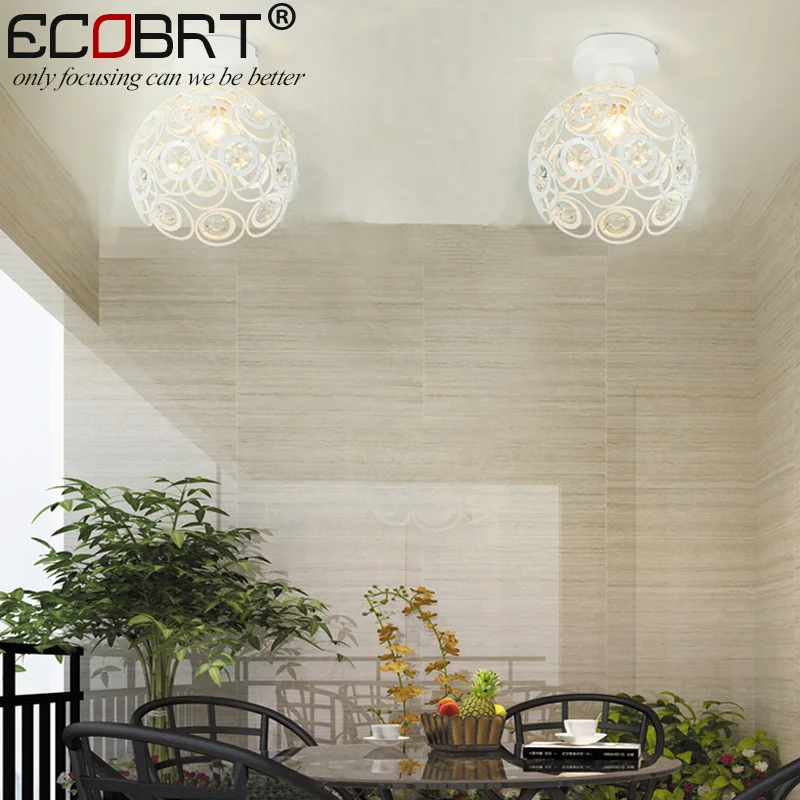 Винтажные потолочные светильники ECORBRT лампы люстра абажур домашнее освещение E27