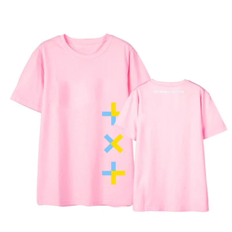 TXT KPOP/хлопковая уличная футболка в Корейском стиле топы, футболки Harajuku, футболки Txt, концертные футболки с надписью «The Dream Chapter», футболка с короткими рукавами для девочек
