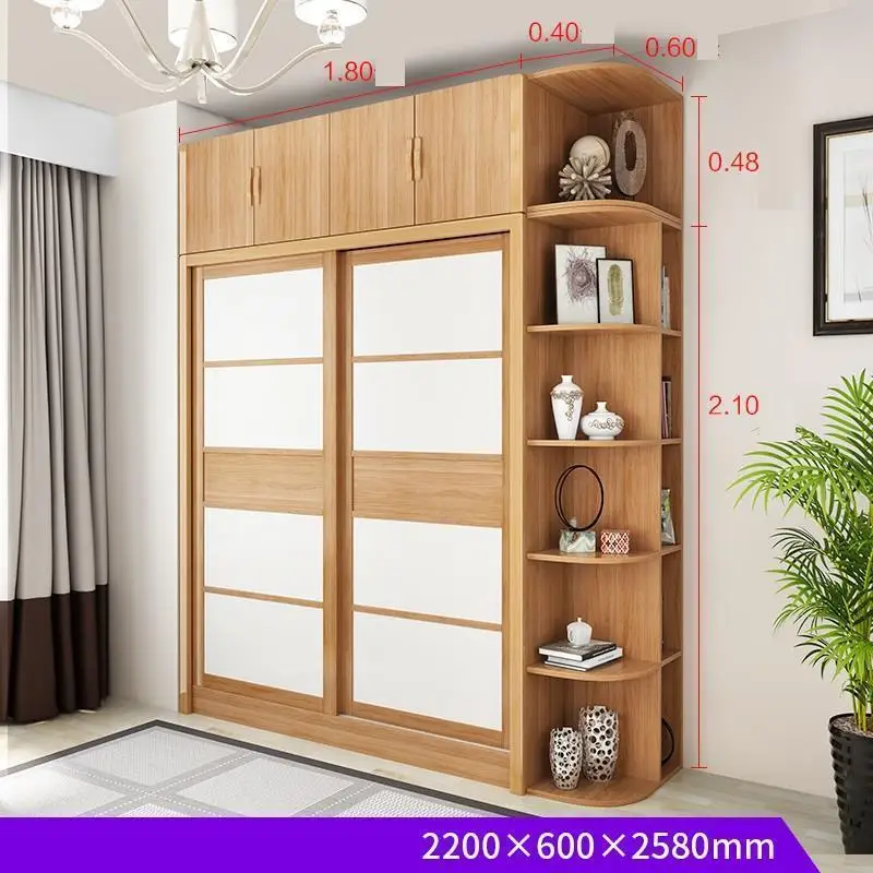 Meuble дом Yatak Odasi mobillya дерево Lemari Armadio потертый шик деревянный шкаф для спальни Mueble De Dormitorio гардероб - Цвет: Version V