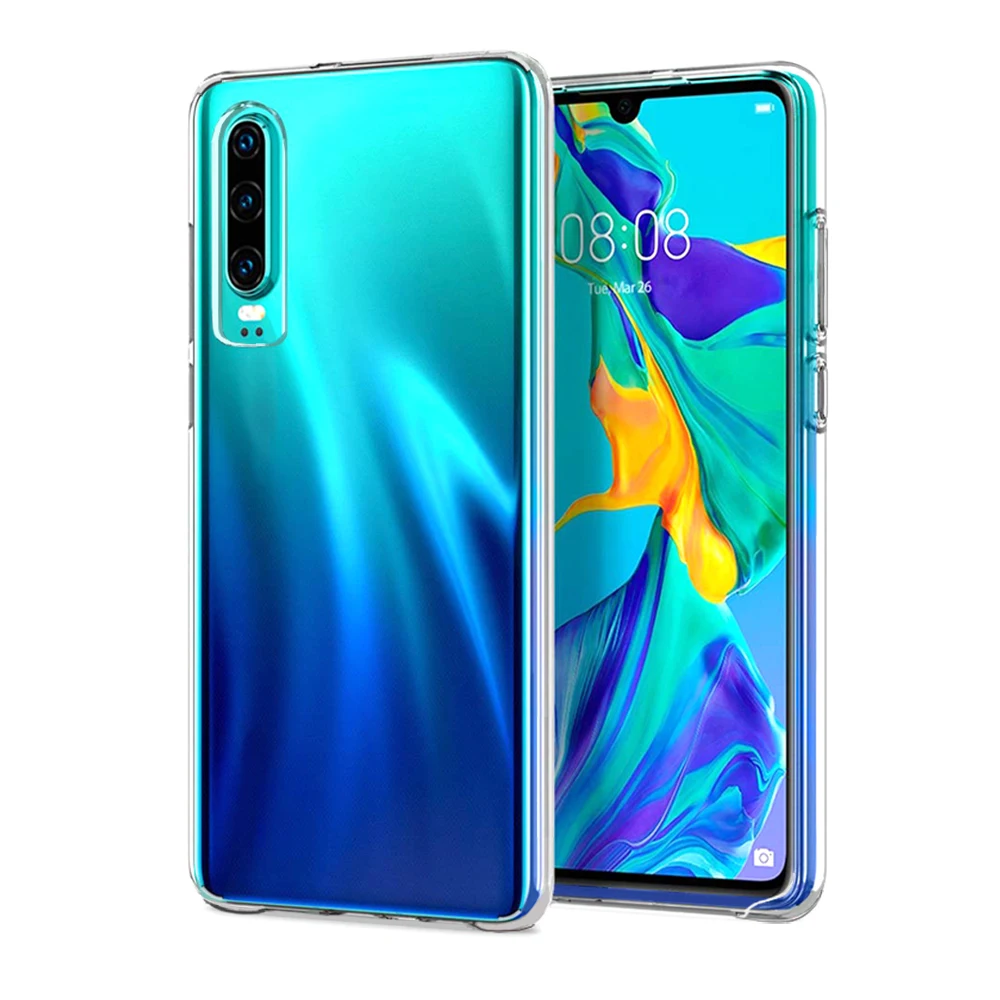 Оригинальный прозрачный чехол для Huawei P30 Pro Прозрачный ударопрочный Модный Lite Mate