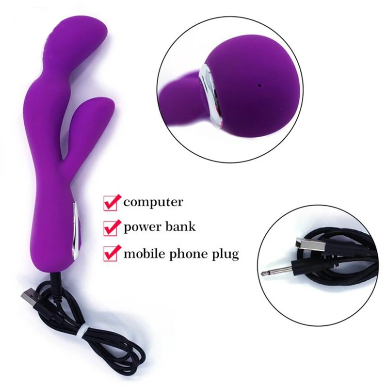 G Spot фаллоимитатор кролик вибратор для женщин двойная вибрация Силиконовый