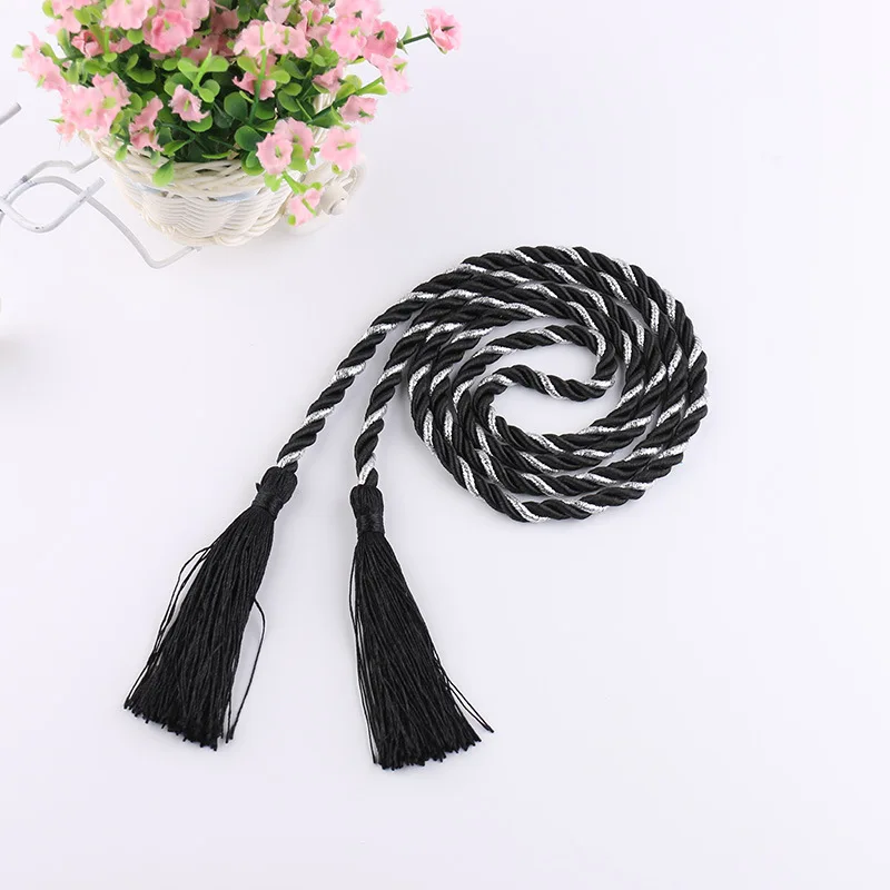 Промоакция 2019 цветной шнурок для натяжения плетеный вручную с кисточками