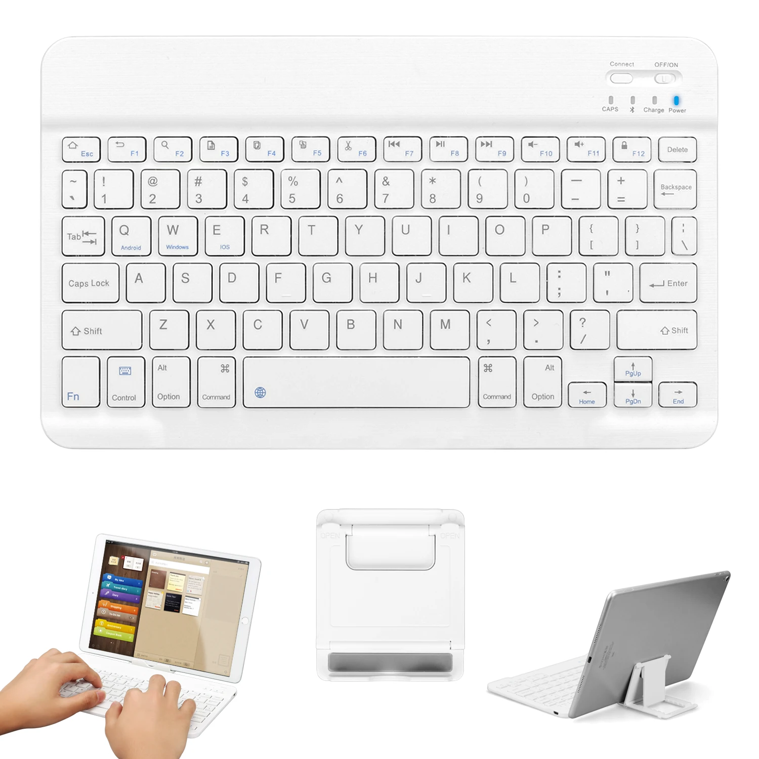 GOOJODOQ 1" Bluetooth клавиатура для iPad Pro 11 12,9 10,5 Air 2 3 Mini 4 для iPad 10,2 клавиатура Мини Беспроводная Teclado