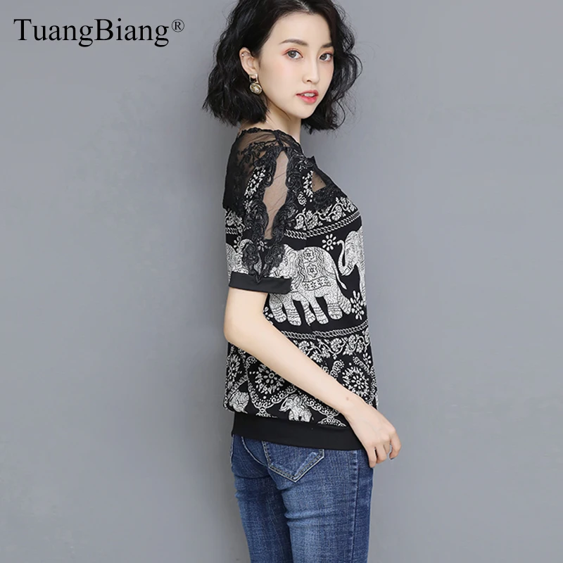 Lace striped Print Backless T Shirts 2021 Sexy O-Neck tee shirt femme Hollow out Short sleeve TShirts Women Diamonds Black Tops | Женская