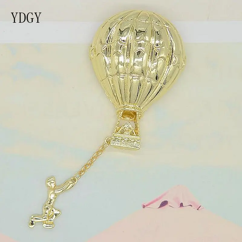 YDGY Модный золотой горячий воздушный шар аксессуары для одежды брошь мужчин и