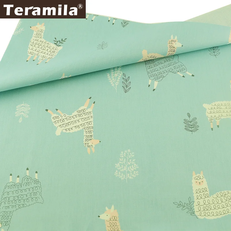 Teramila стеганая ткань краситель хлопок Twill текстиль DIY лоскутное шитье ткань Tissu Tecido с рисунком овечки из мультфильма стиль Tela