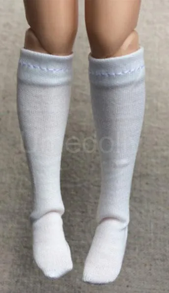 1 пара однотонных носков до колена для Blyth, Momoko, Barbies, Azone, Licca 1/6 аксессуары для кукольной одежды - Цвет: color 1