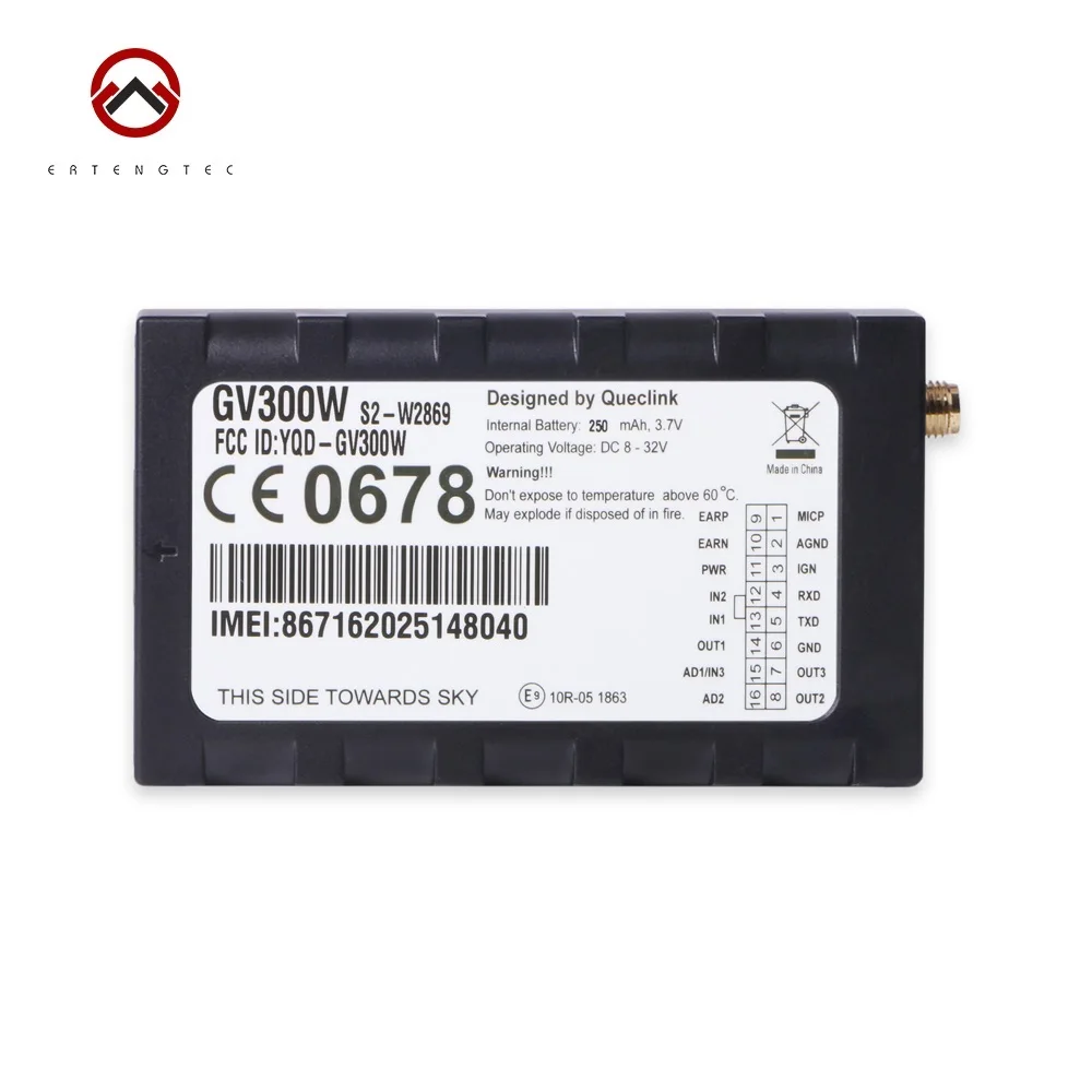 

Автомобильный GPS-трекер WCDMA, устройство слежения, GSM-локатор Queclink GV300W UMTS HSDPA u-blox 8-32 В постоянного тока, гео-забор, поддержка протокола GARMIN