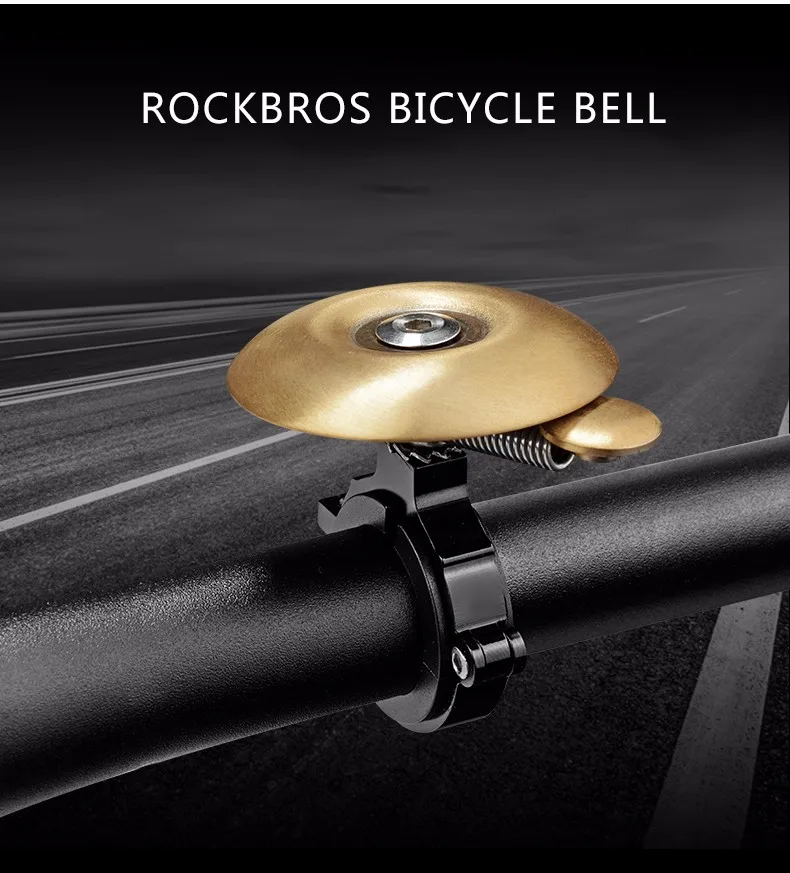 ROCKBROS мини велосипедный звонок из нержавеющей стали велосипедный руль Рог безопасности велосипедный Звонок классические аксессуары для велосипеда