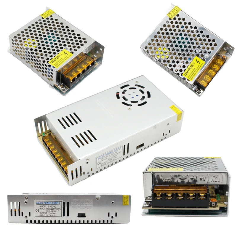 1 шт. AC 110 V-220 V DC/DC 5V 12V 24V 1A 2A 3A 5A 10A 15A 20A 30A 50A переключатель Питание Драйвер адаптер Светодиодные ленты светильник