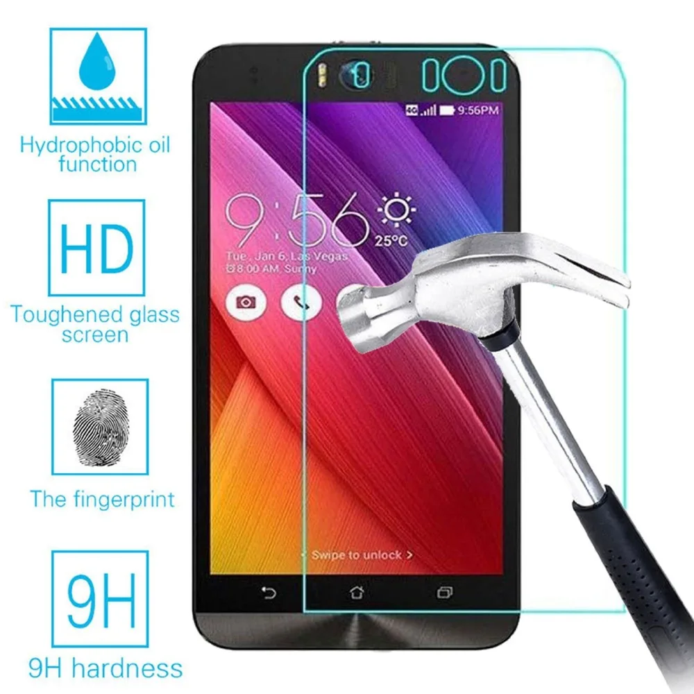 360 Full Protective Zenfone Max ZC550KL Case Soft Matte TPU Cover Silicone For Asus Phone +Tempered Glass |
