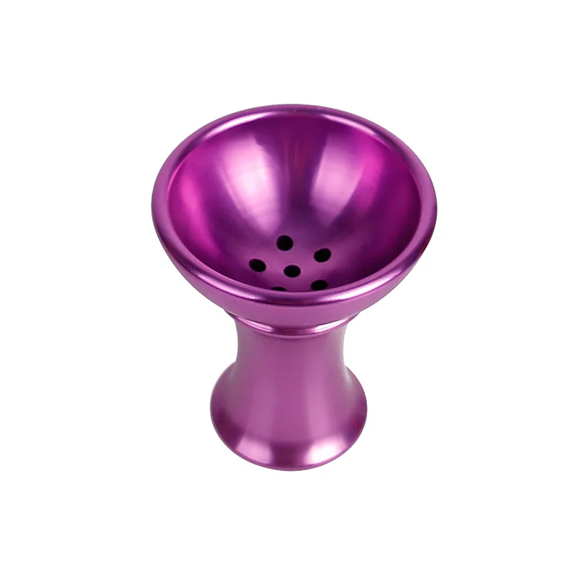 Purple Hookah Bowl Головка для угольного угля держатель кальян наргиле воды Новая алюминиевая чаша для кальяна Shisha аксессуары - Цвет: Purple Hookah Bowl