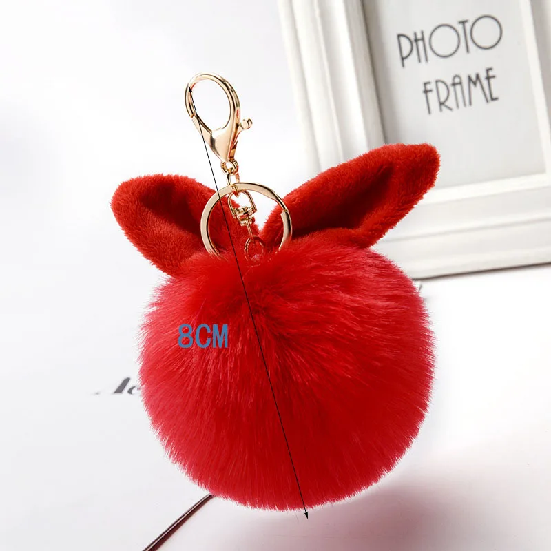 Фото Fake Rabbit Furs Ball Key Chain Porte Clef Pompom Fourrure Fluffy Fur Pom Keychains For Women Bag Car Charms Bunny Keyring Украшения и Fake Rabbit Furs Ball Key Chain Porte Clef Pompom Fourrure Fluffy Fur Pom Keychains For Women Bag Car Charms Bunny Keyring Украшения и