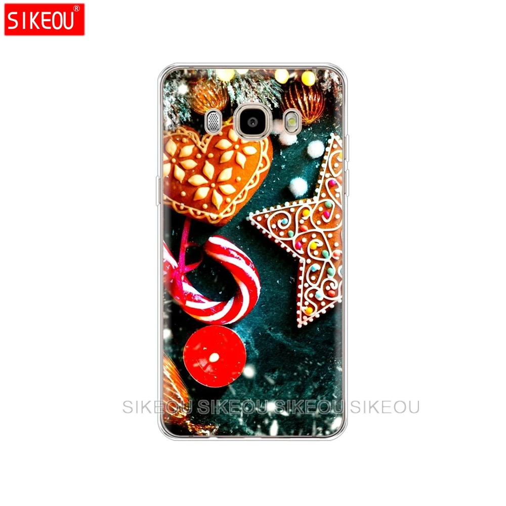 Силиконовый чехол для телефона Samsung Galaxy J1 J2 J3 J5 J7 MINI 2016 2015 prime case New Year Merry