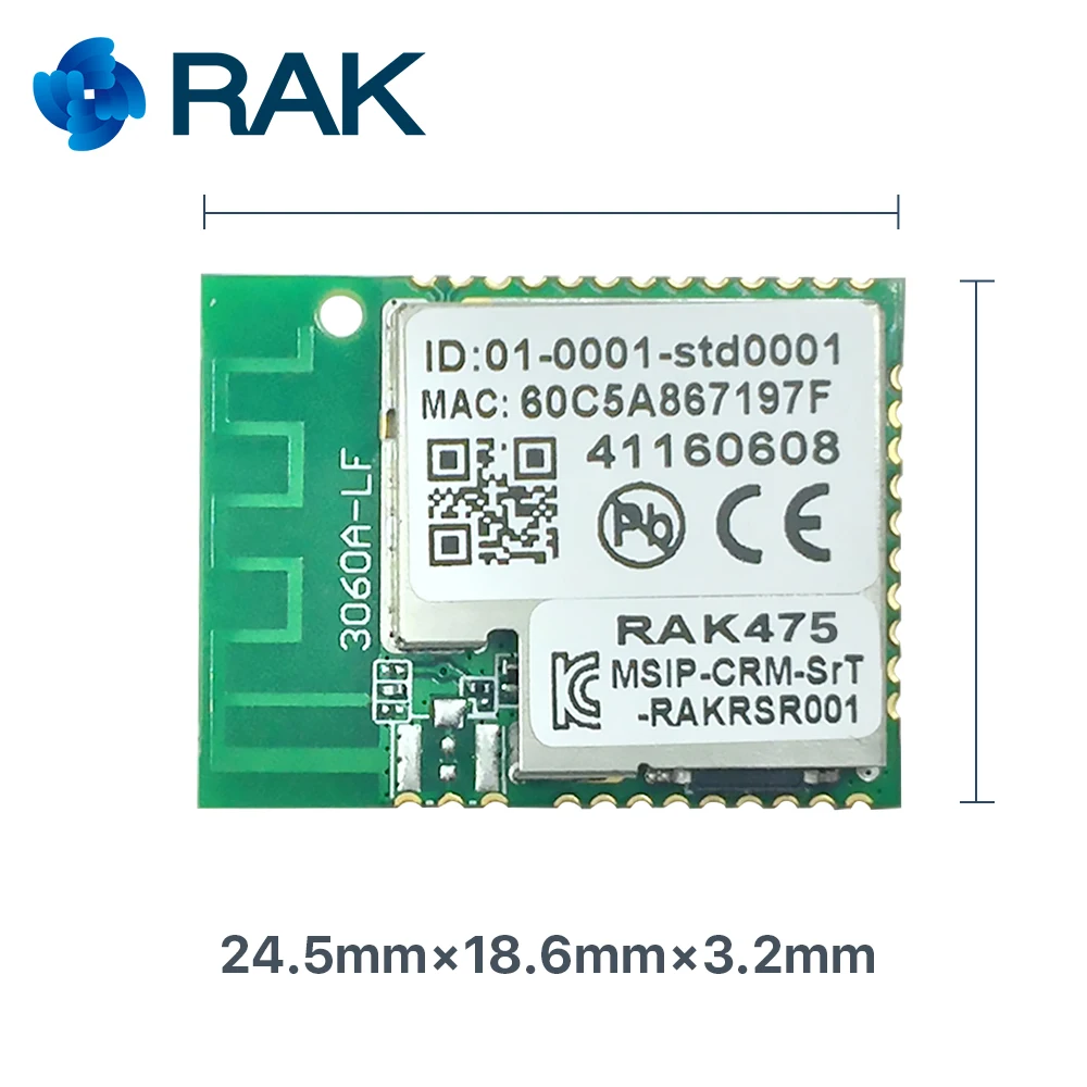 RAK475MB низкая Мощность крошечные Размеры UART серийный чтобы WI FI промышленный модуль