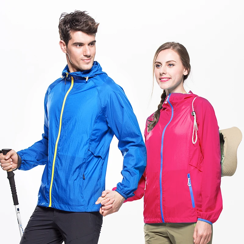 Тонкая Солнцезащитная куртка для мужчин и женщин быстросохнущая ветровка