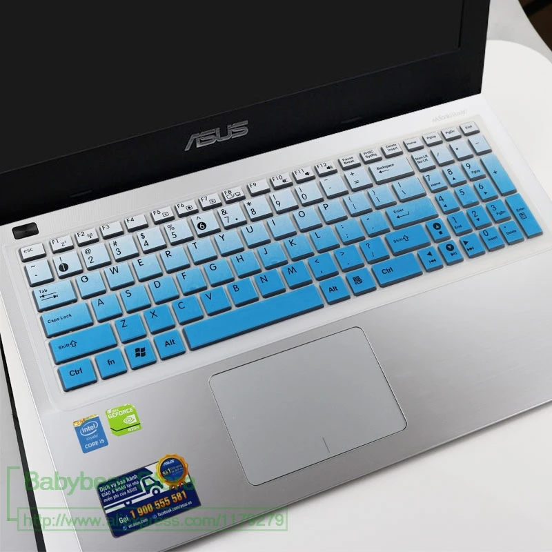 15.6'' Silicone laptop keyboard cover protector For Asus Vivobook 4000 x541s VM510L VM590L S5VT6700 A501L k550j A550J A555D |