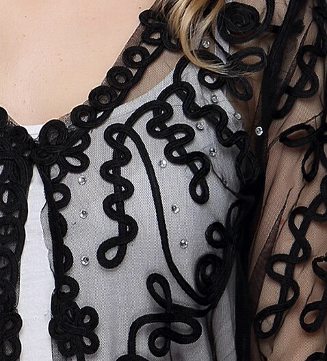 Женский кардиган кружевное болеро с вышивкой|blusas fashion|women blouseswomen blouse fashion |