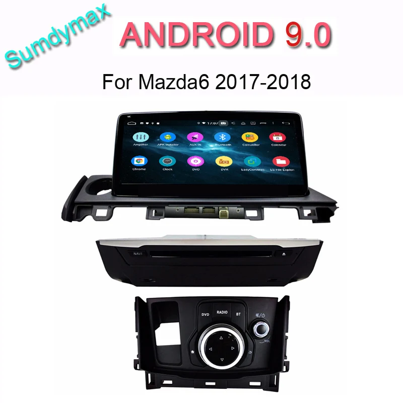 Автомобильный dvd плеер для mazda 6 Atenza 2017 2018 с большим сенсорным экраном android 9 0 gps