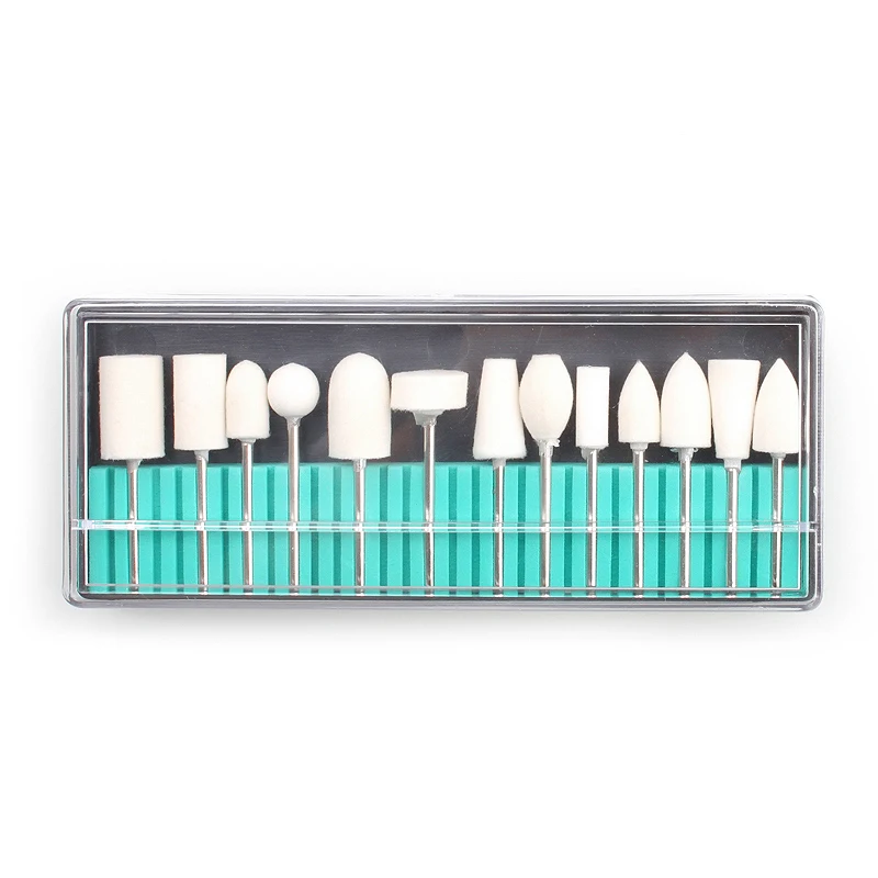 2 35 мм 13 шт электрическая Шлифовальная головка для ногтей сверла шерстяная