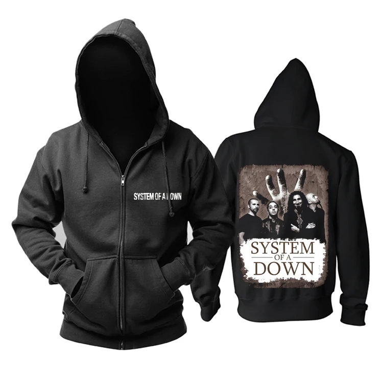 6 видов Системы Of A Down рок толстовки оболочки куртка бренд панк hood by air sudadera chandal hombre
