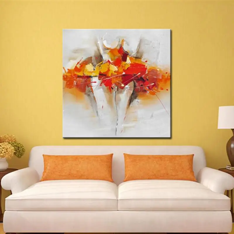 Удивительная современная абстрактная картина маслом сексуальная обнаженная