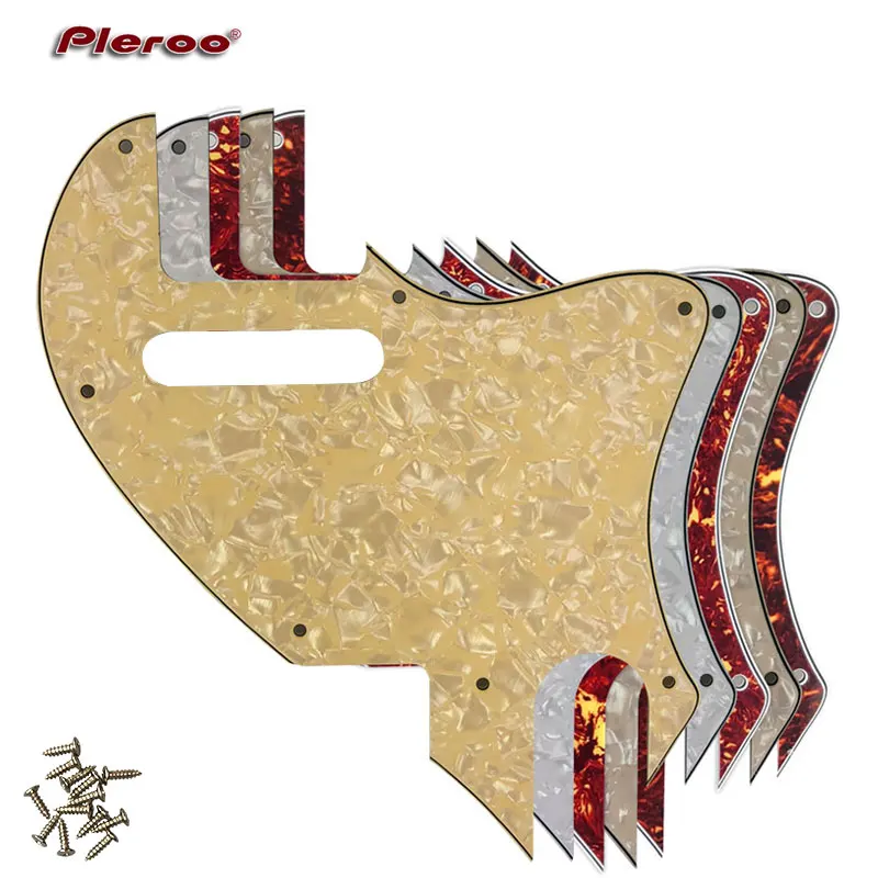 Pleroo Guitar Parts - For US Telecaster Tele F Hole Hybrid Guitar Pickguard Scratch Plate Tele Conversion Support Customization