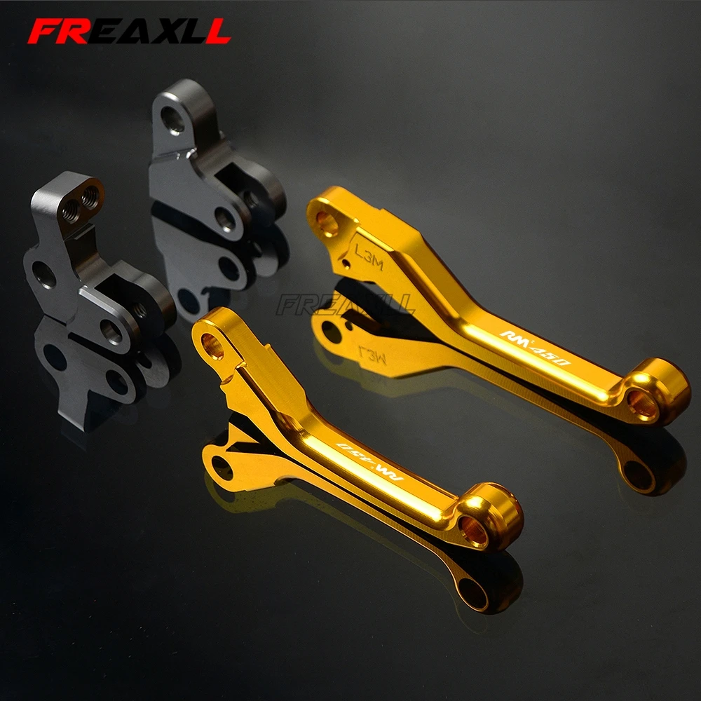 Для Suzuki RMZ450 RMZ 450 2005 2018 CNC Alumiunm мотоциклетные поворотные тормозные рычаги