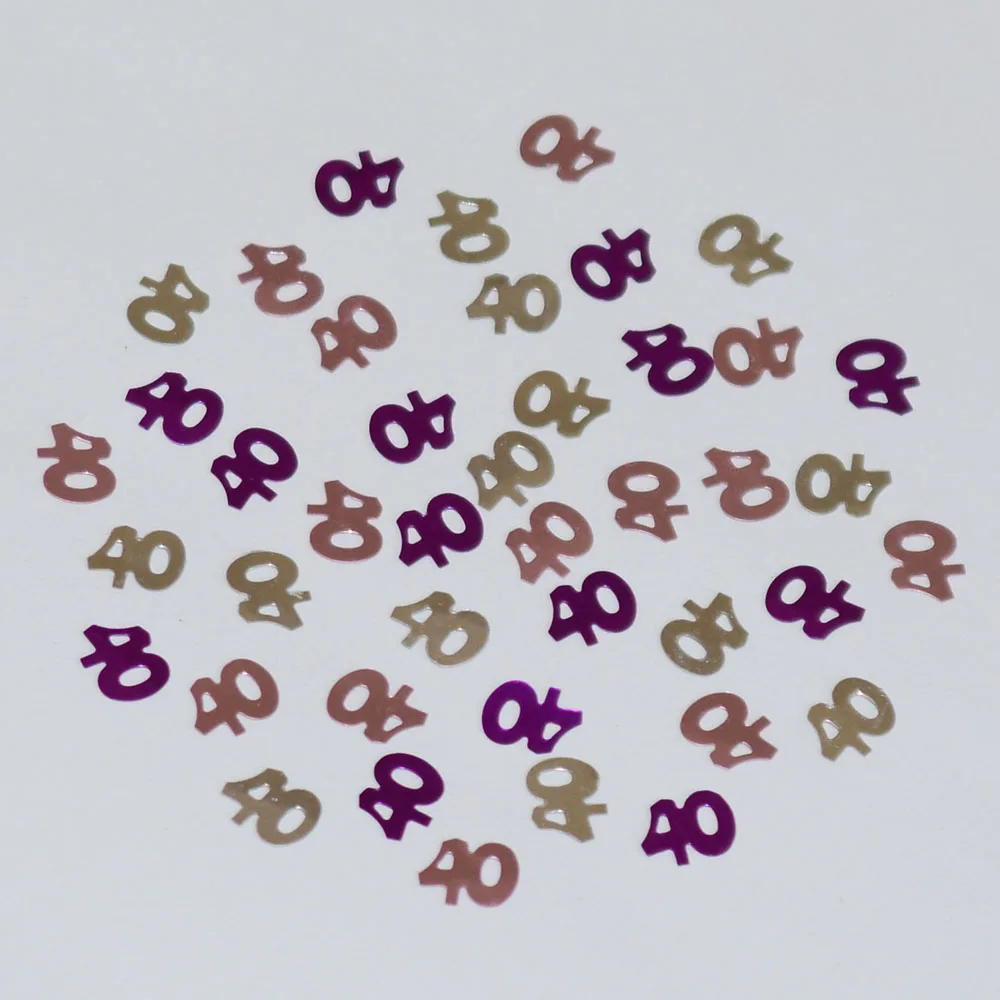 40 лет мужские женские для вечеринки в честь Дня рождения дневные цифры с