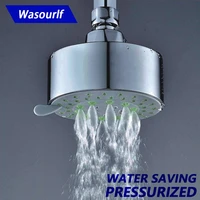 wasourlf wall mount water saving plastic shower head 5 functions pressurized spa boost top rain shower high pressure for hotel