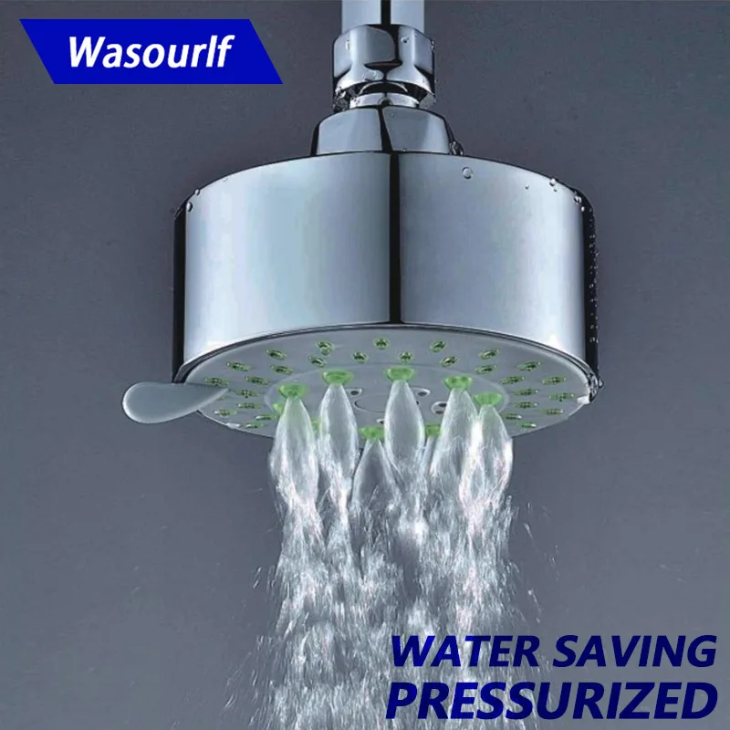 Насадка для душа пластиковая с настенным креплением 5 функций|shower head|water savingboost water