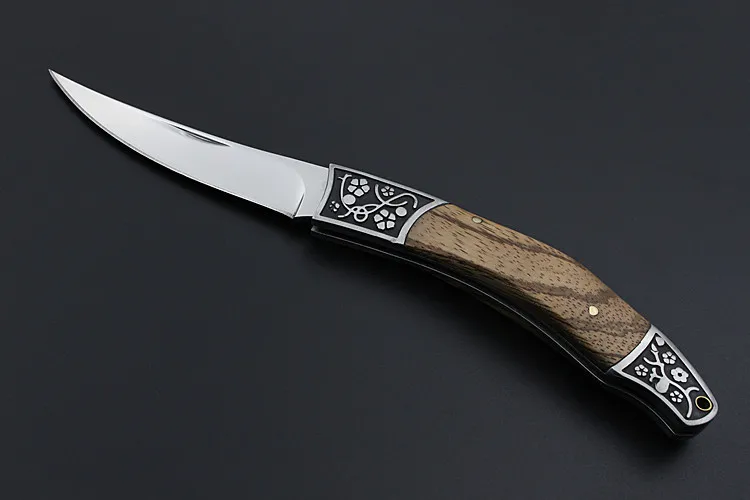 Swayboo zebra wood карманный нож открытый 7CR17MOV стальной Кемпинг 56HRC твердость