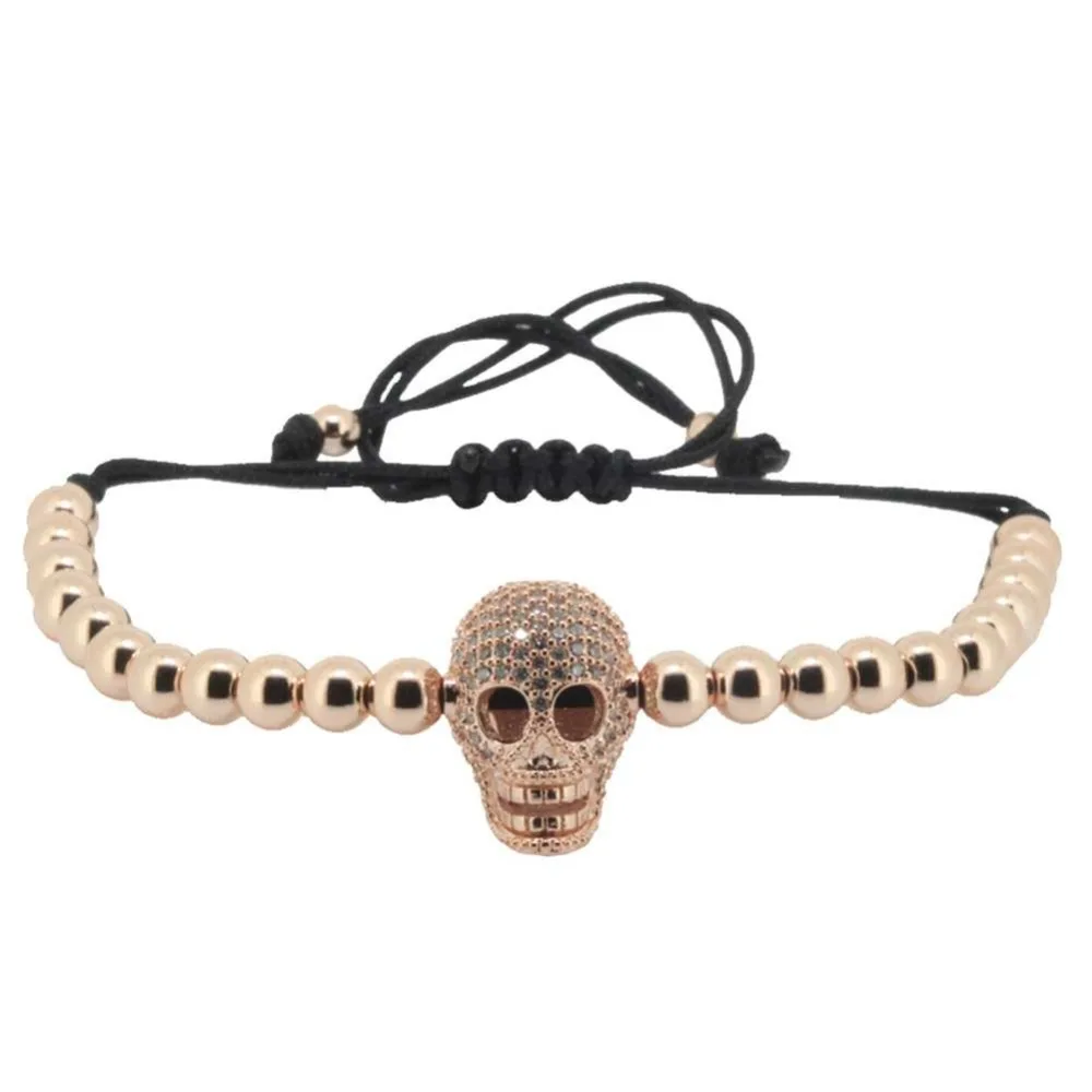Анил Arjandas браслет для мужчин Pulseira Masculina ювелирные изделия черный шнур 4 мм CZ