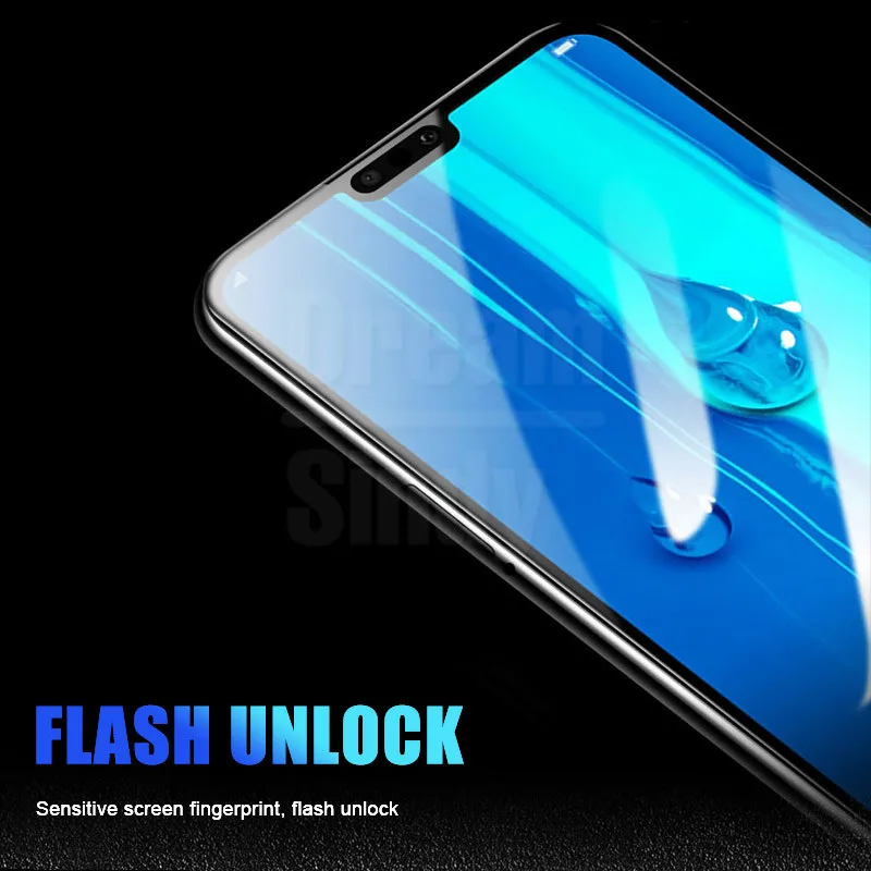 20D изогнутое Защитное стекло для huawei Y6 Y7 Y9 закаленное стекло для huawei P Smart Plus Защитная пленка для экрана