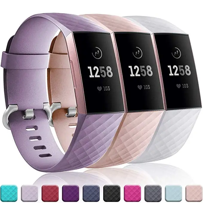 Ремешок для умных часов Fitbit Charge 3 сменный Браслет смарт мужчин и женщин