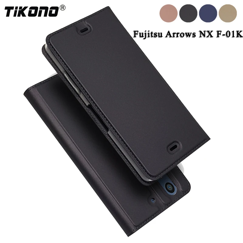 TIKONO Phone Cases Fujitsu Arrows NX F-01K Case Leather Flip Protective Cover Case for Fujitsu Docomo Arrows NX F-01K Bags Cases