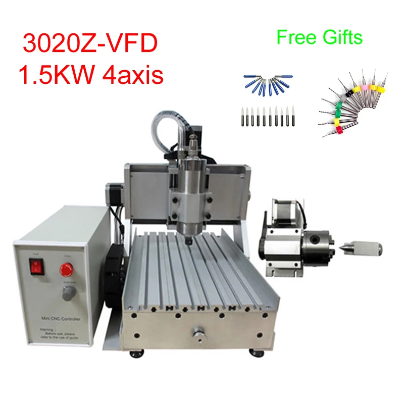 

1,5 кВт фрезерный станок с ЧПУ LY3020Z-VFD фрезерный станок с ЧПУ с шпинделем водяного охлаждения и ER11 collect