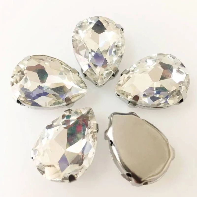 Бесплатная доставка! Белое каплеобразное Хрустальное стекло с плоским