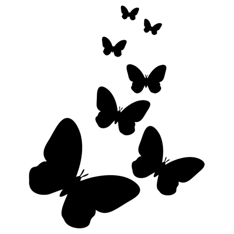 

CS-1499#15*19cm Flying Butterflies funny car sticker vinyl decal for auto car stickers styling