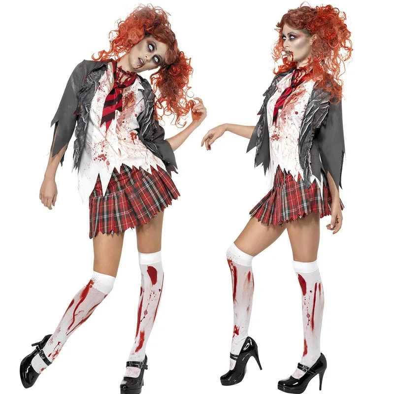 Костюм для хэллоуивечерние кровавая униформа студентов костюм косплея одежда