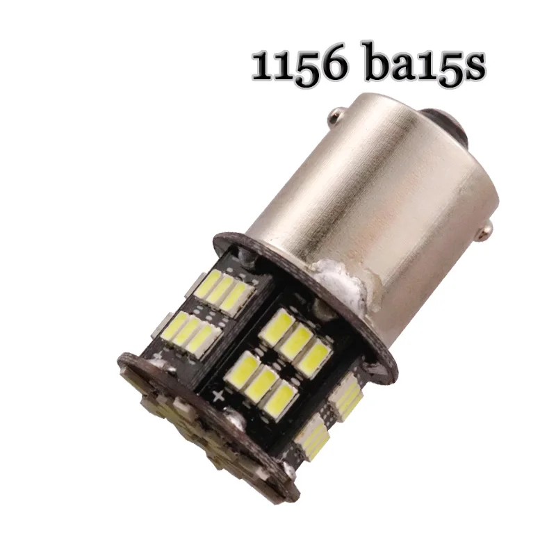100 шт. 1157 BAY15D 54 светодиод 3014 smd лампы 1156 ba15s bau15s автостайлинг СВЕТОДИОДНЫЕ