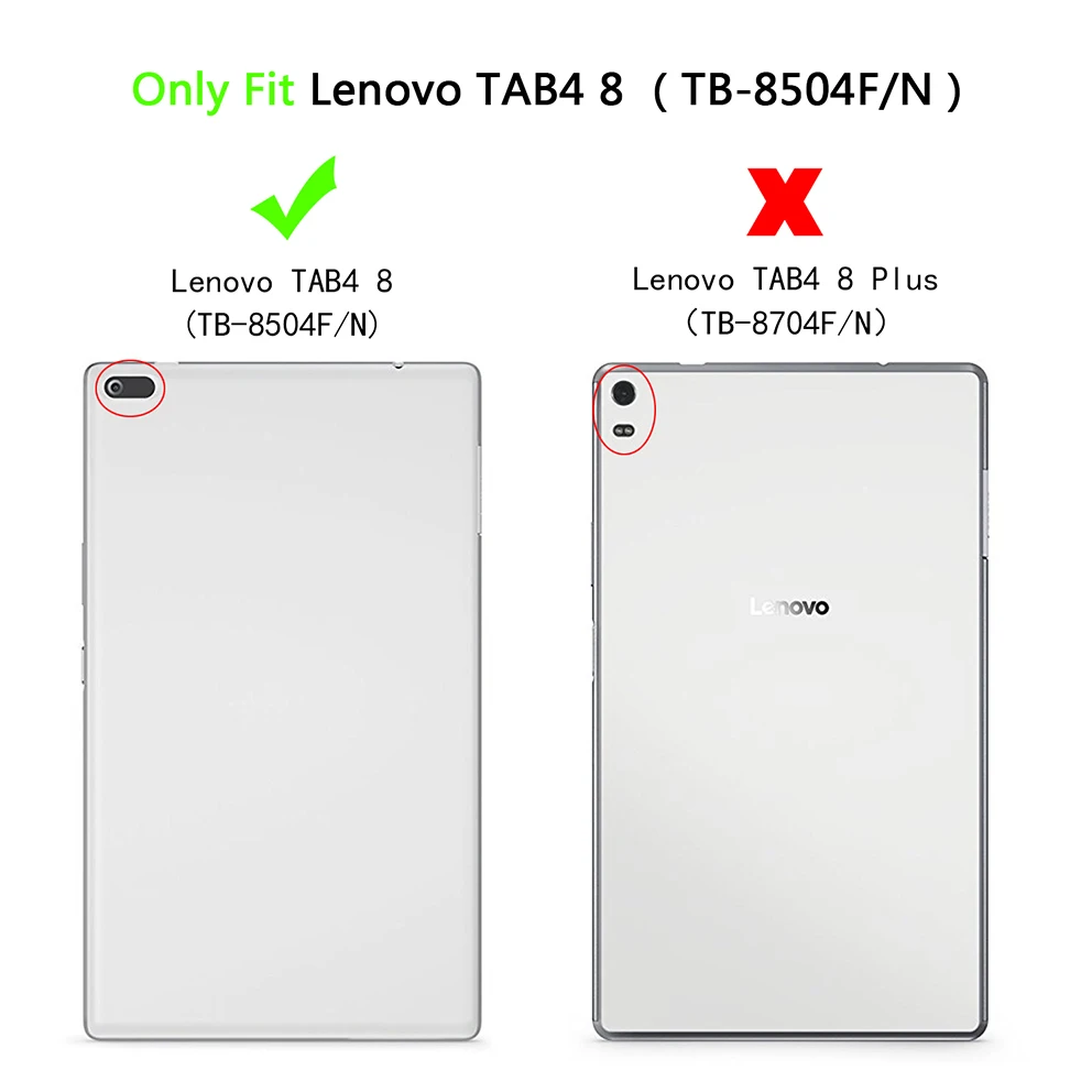 Складываются в три раза планшетный чехол для lenovo Tab 4, 8 из искусственной кожи чехол-подставка для lenovo Tab 4, 8 TB-8504F TB-8504N TB-8504X чехол+ Защитная пленка на экран+ подставка для ручек