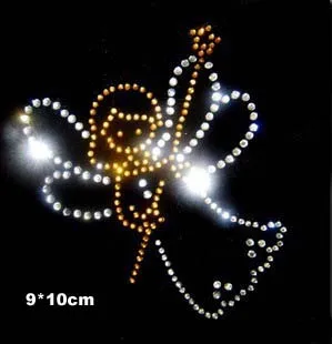 Новейший дизайн с изображением ангела стразы горячей фиксацией передачи