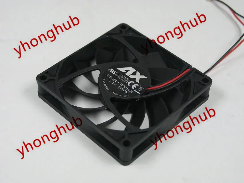 Вентилятор для сервера EVERFLOW R128015DL 12 В постоянного тока 0 19 А 80x80x15 мм|square fan|server