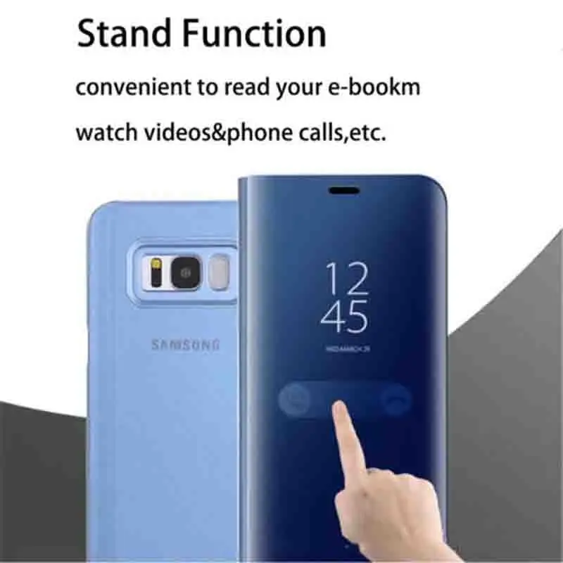 Зеркальный флип держатель Sinbeda для Samsung S8 S9 Plus Note 5 мобильный телефон S6 S7