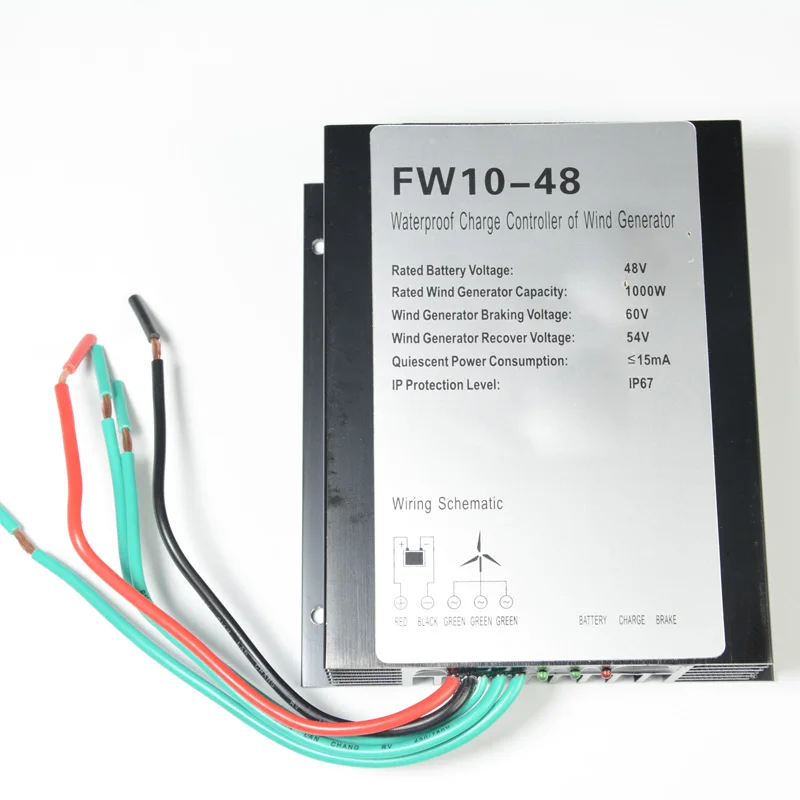 IP67 wind controller Brake charger battery 1000W AC 24V 48V options Home power system |