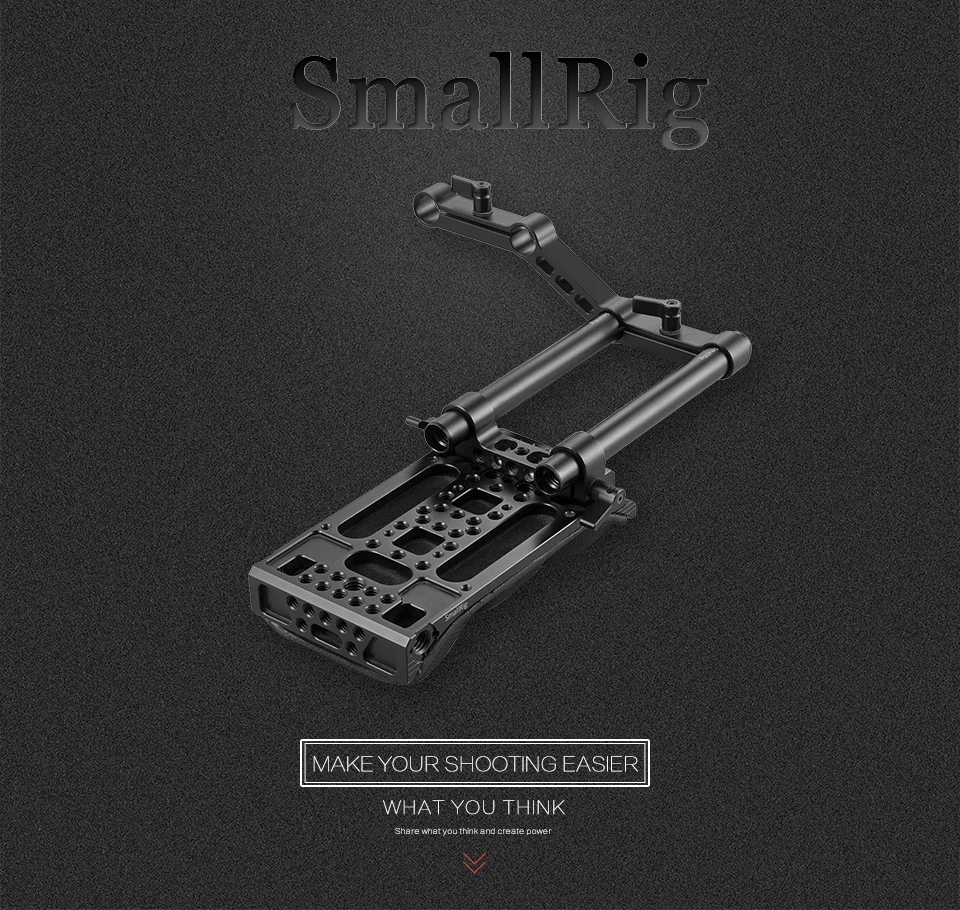SmallRig DSLR камера наплечный коврик с 15 мм RailBlock камера наплечный комплект с Z образной штангой рейзером для непрерывного фокусировки 2166