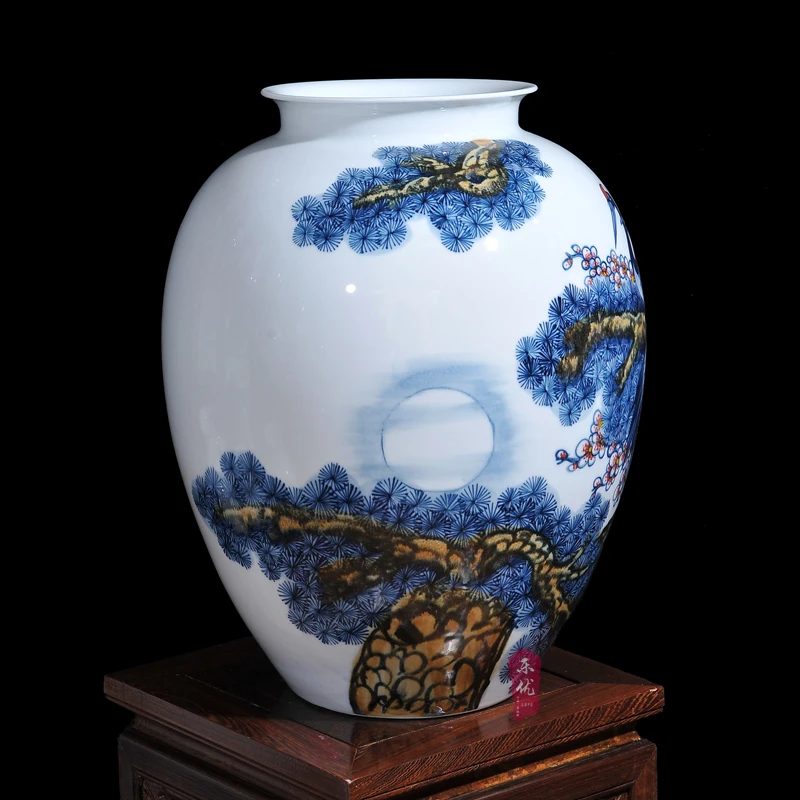 Керамическая фарфоровая Цветочная ваза Цзиндэчжэнь Wang Yunxi Songhe декоративные