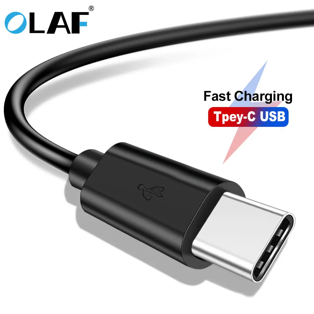 Кабель USB Type C OLAF для быстрой зарядки Samsung Galaxy S9 S8 Plus Note 8 9 мобильный телефон кабель